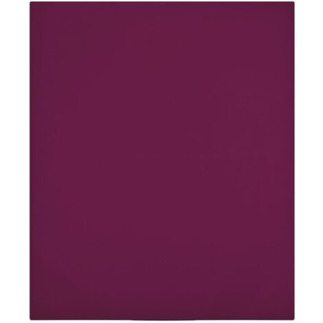 Drap-housse Jersey Bordeaux 100x200 cm Coton vidaXL