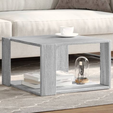 vidaXL Coffee Table Grey Sonoma 51,5x51,5x30 cm Engineered Wood (1/5)