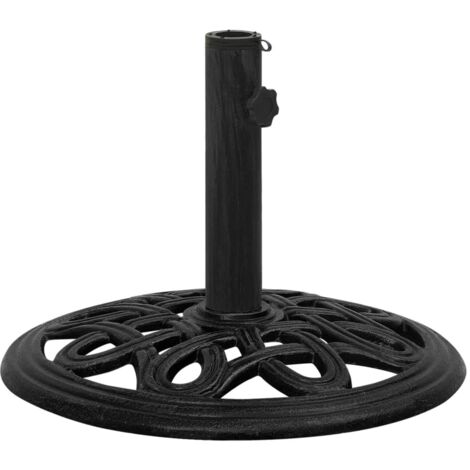 vidaXL Umbrella Base Black 44x44x32 cm Cast Iron