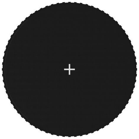 Tapis de saut Tissu Noir pour trampoline rond de 3,96 m vidaXL