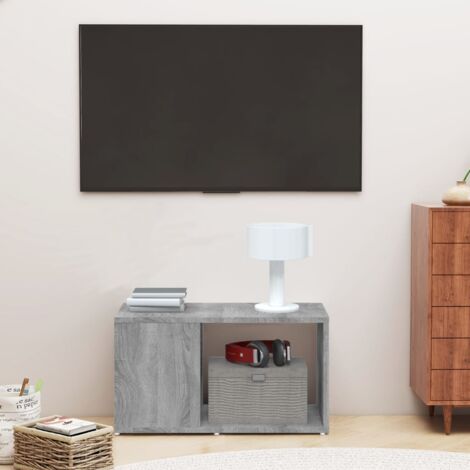 Meuble TV Sonoma gris 60x24x32 cm Bois d'ingénierie vidaXL