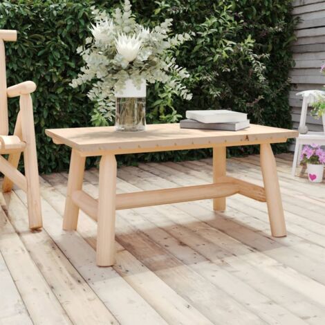 Vidaxl – Table basse 90x50x41 cm en bois massif d'épicéa – Épaisseur 2,5 cm – Poids maximum 110 kg – Assemblage requis