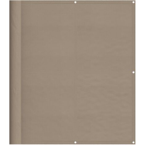 Écran de balcon taupe 120x700 cm 100% polyester oxford vidaXL
