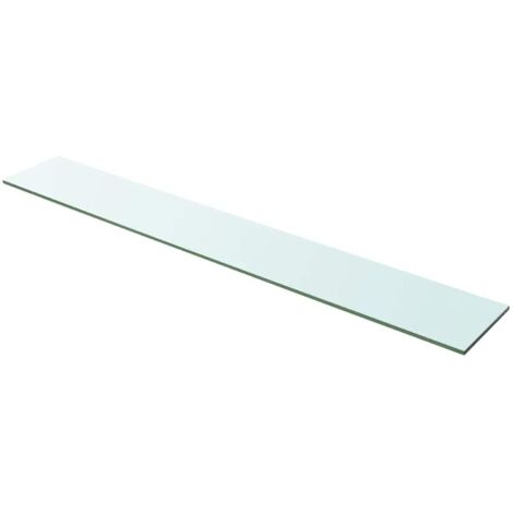 vidaXL Panneau pour étagère Verre transparent 100 x 15 cm