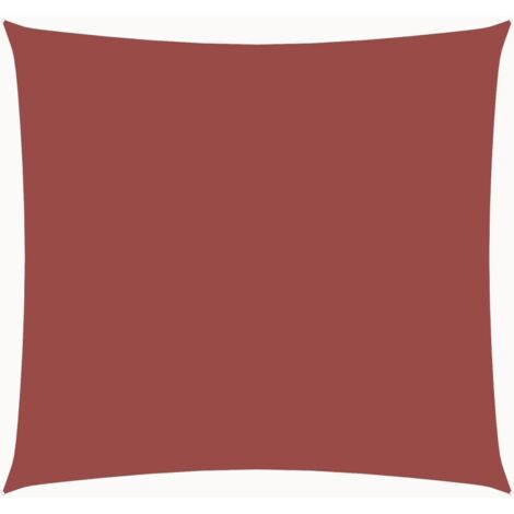 Voile de parasol tissu oxford carré 2x2 m terre cuite vidaXL