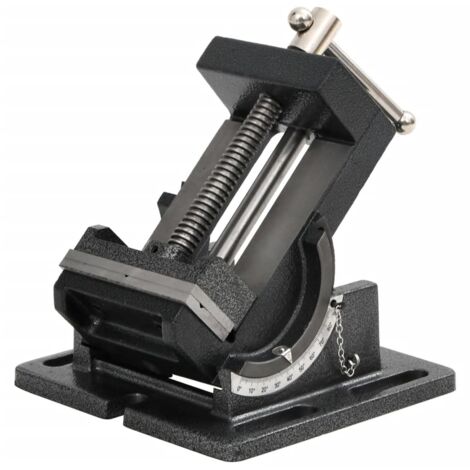 Vidaxl – Étau inclinable pour perceuse à colonne 110 mm – Largeur mâchoire 105 mm – Inclinaison 0-90° – Base stable pour usage mobile