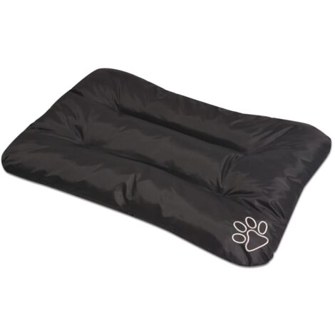 Vidaxl – Matelas pour chiens taille L noir – Dimensions 90 x 60 x 8 cm – Tissu Oxford enduit PU – Revêtement hydrofuge et lavable