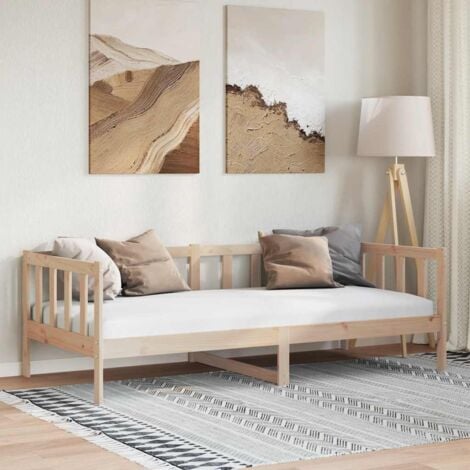 Lit Bois de pin massif 90x200 cm vidaXL