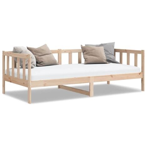 Lit Bois de pin massif 90x200 cm vidaXL
