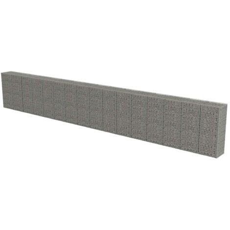 Mur à gabion avec couvercles Acier galvanisé 900 x 50 x 150 cm vidaXL