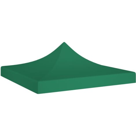 Toit de tente de réception 3x3 m Vert 270 g/m² vidaXL
