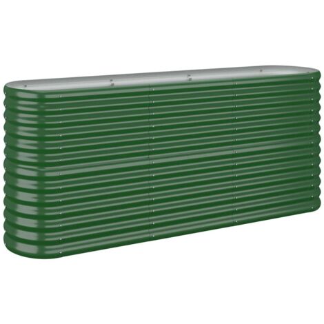 Vidaxl – Lit surélevé de jardin en acier enduit de poudre 152x40x68 cm – Résistant aux intempéries – Idéal pour cultiver plantes et légumes