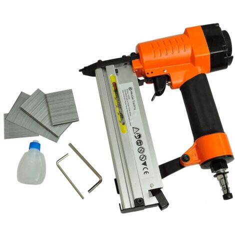 Vidaxl – Agrafeuse et cloueuse pneumatique 2 en 1 – Pression max 8 bar – Longueur clou 10-50 mm – Pour assemblage bois léger et finitions