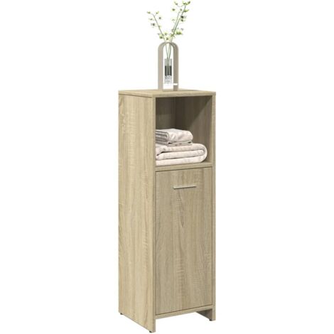 Armoire de salle de bain Chêne sonoma 30x30x95 cm Aggloméré vidaXL