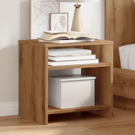 Tables de chevet 2 pcs chêne artisanal bois d'ingénierie vidaXL