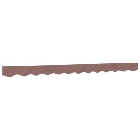 Tissu de remplacement de cantonnière d’auvent rayure marron 3 m vidaXL