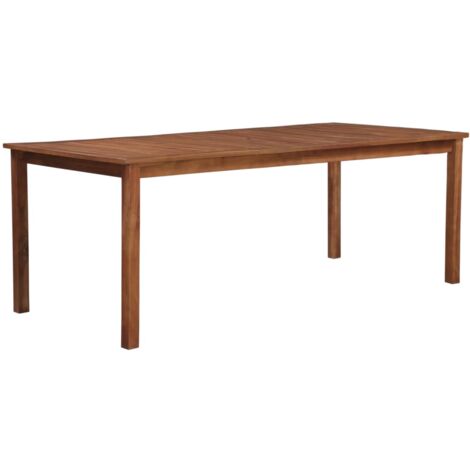 Vidaxl – Table de jardin 200x100x74 cm en bois d'acacia massif – Finition à l'huile naturelle – Résistante aux intempéries – Assemblage facile