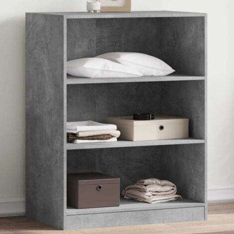 Garde-robe gris béton 77x48x102 cm bois d'ingénierie vidaXL697602
