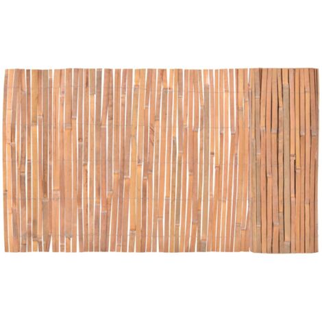 Vidaxl – Clôture en bambou 1000x70 cm – Barrière naturelle pour jardin – Résistante aux intempéries – Aspect tropical pour espaces extérieurs