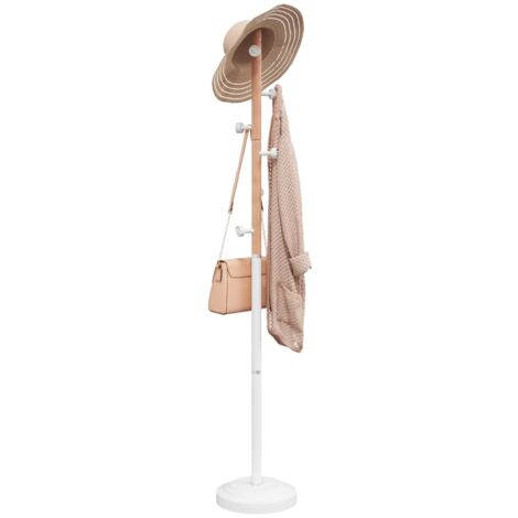 Porte-manteau blanc 177 cm fer enduit de poudre vidaXL