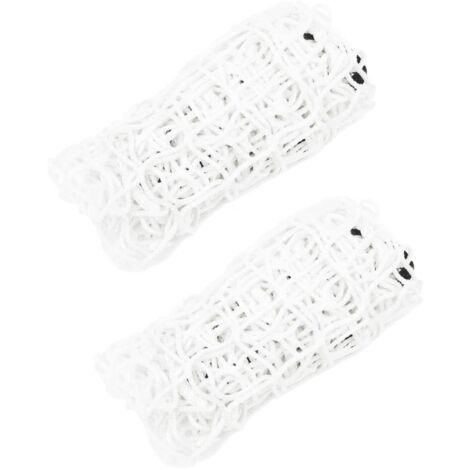 Filets à foin 2 pcs rectangulaire blanc 90x60 cm PP vidaXL