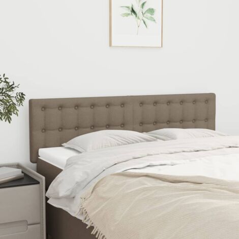Têtes de lit 2 pcs Taupe 72x5x78/88 cm Tissu vidaXL