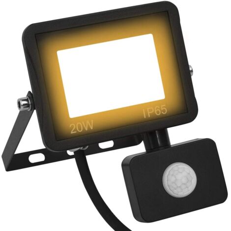 Projecteur à LED avec capteur 20 W Blanc chaud vidaXL (1/5)