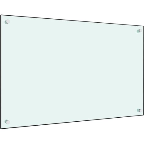 Vidaxl – Dosseret de cuisine en verre trempé 80x50 cm – Résistant à la chaleur – Protection anti-éclaboussures – Facile à nettoyer