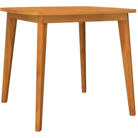 vidaXL Table de jardin 85x85x75 cm Bois d'acacia solide