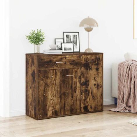 Buffet Chêne fumé 88x30x70 cm Bois d'ingénierie vidaXL