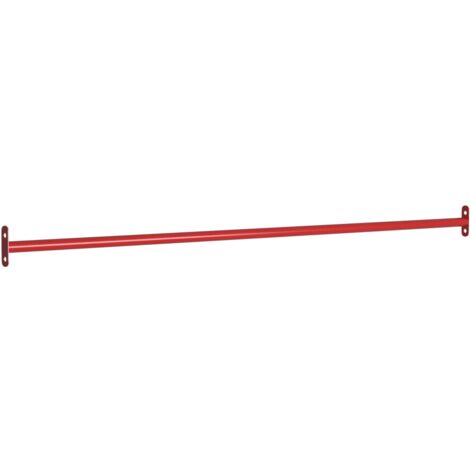 Vidaxl – Barre de retournement 125 cm – Acier enduit de poudre – Couleur rouge – Poids maximum utilisateur 50 kg – Installation sur cadre d'escalade - vidaXL839604