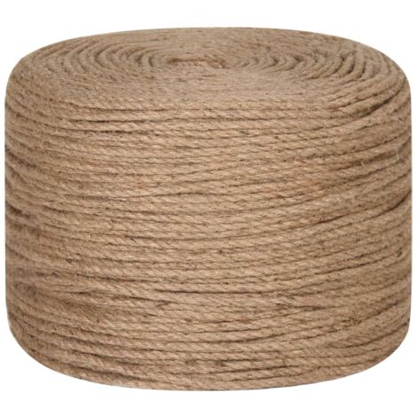 vidaXL Corde de jute 50 m de long 4 mm d'épaisseur
