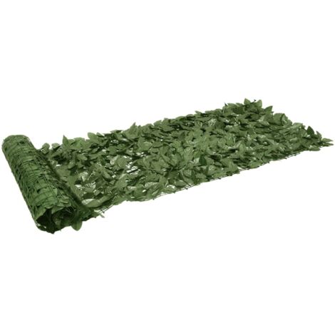 vidaXL Balcony Screen with Dark Green Leaves 200x75 cm (1/5)