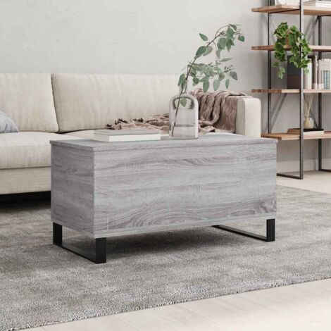 Table basse Sonoma gris 90x44,5x45 cm Bois d'ingénierie vidaXL