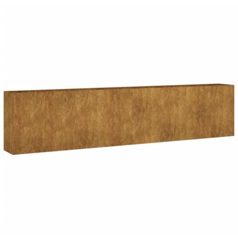 Vidaxl – Lit surélevé de jardin 360x40x80 cm acier corten – Anti-corrosif – Conception à fond ouvert pour drainage – Support intérieur pour stabilité (1/6)