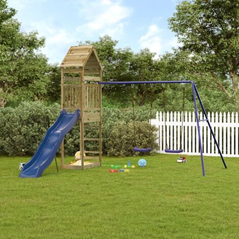 Aire de jeux d'extérieur bois de pin imprégné (1/5)