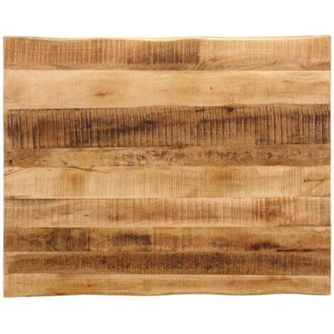 Dessus de table bord vivant 90x80x3,8 cm bois de manguier brut vidaXL
