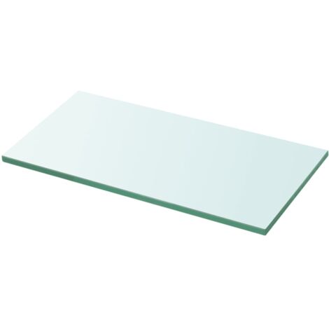 vidaXL Panneau d’étagère Verre transparent 30 x 12 cm