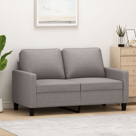 Canapé à 2 places Taupe 120 cm Tissu vidaXL (1/5)