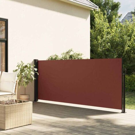 Auvent latéral rétractable marron 120x500 cm vidaXL