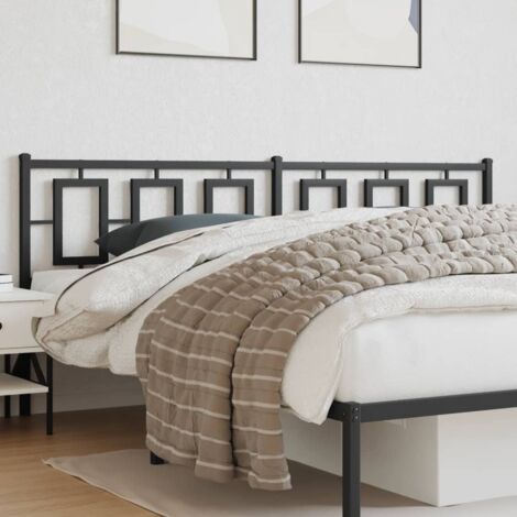 Tête de lit métal noir 193 cm vidaXL (1/5)