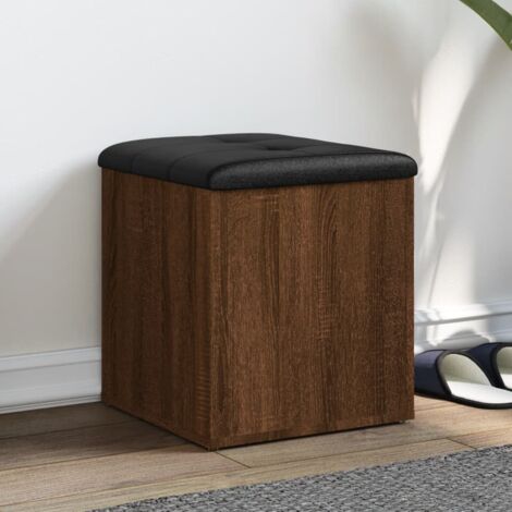 vidaXL Banc de rangement chêne marron 42x42x45 cm bois
