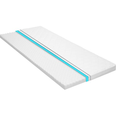 Sur-matelas 100 x 200 cm Mousse froide Profil d'œuf 6 cm vidaXL