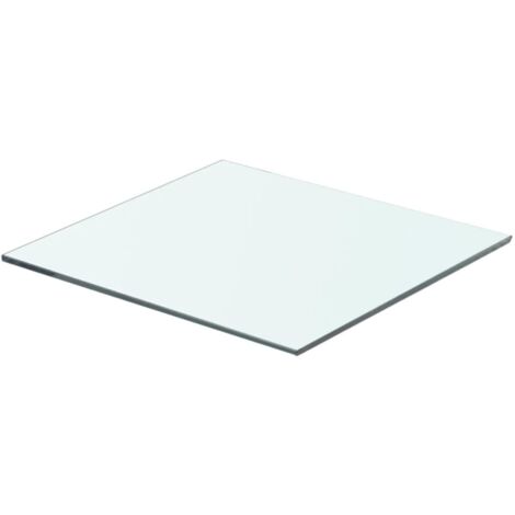 vidaXL Panneau pour étagère Verre transparent 40 x 30 cm
