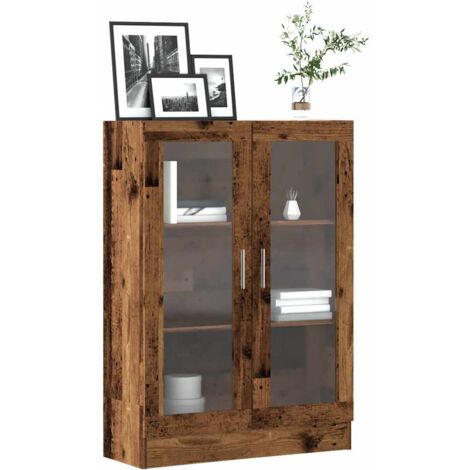 Vidaxl – Bibliothèque vieux bois 82,5x30,5x115 cm – Bois d'ingénierie – 3 compartiments – Résistante à l'humidité – Design épuré