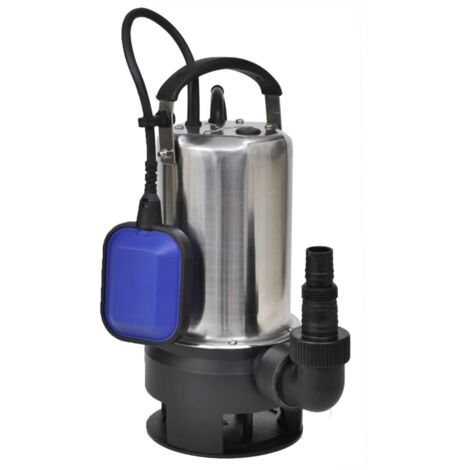 Vidaxl – Pompe submersible pour eaux sales 1100 W 16500 L/h – Hauteur de refoulement 10 m – Profondeur d'immersion 7 m – Câble 10 m