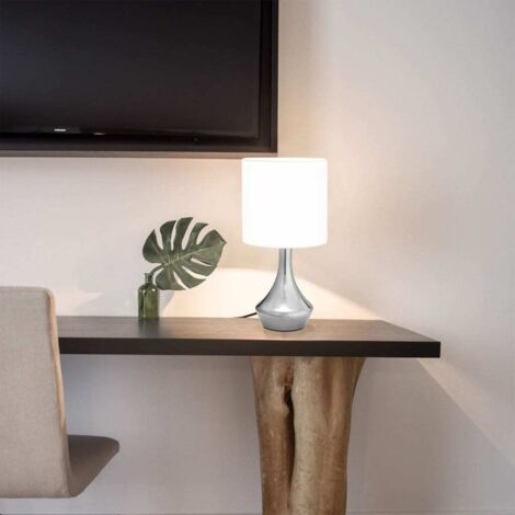 Lampes de table 2 pcs Bouton tactile Blanc E14 vidaXL