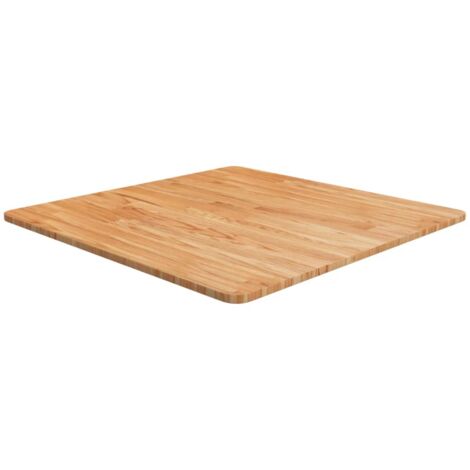 Dessus de table carré Marron clair70x70x1,5cm Bois chêne traité vidaXL