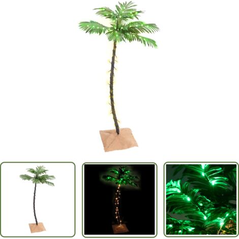 vidaXL Palmier à LED 72 LED Blanc chaud 120 cm (1/5)