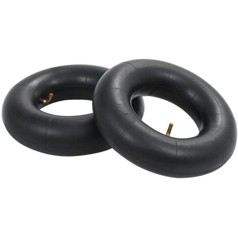Vidaxl – Chambres à air de brouette 2 pcs 13x5.00-6 – Caoutchouc résistant à l'abrasion – Valve TR87 courbée – Pour terrains inégaux (1/5)